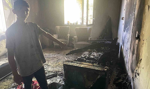 Yangına evde tek başına yakalandı, o anları anlatırken gözleri doldu, sesi kısıldı