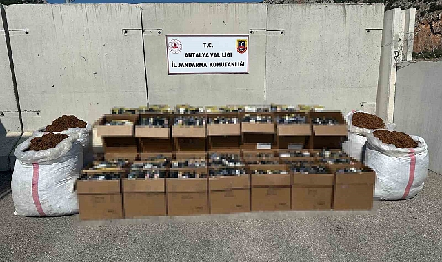 Antalya'da 1 tondan fazla kıyılmış tütün ele geçirildi