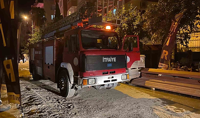 Kentsel dönüşümdeki binada yangın