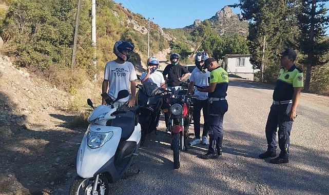 Kurallara uymayan motosiklet sürücülerine ceza yağdı