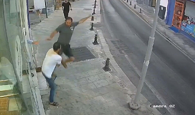 Bodrum'da esnaf kavgası kamerada