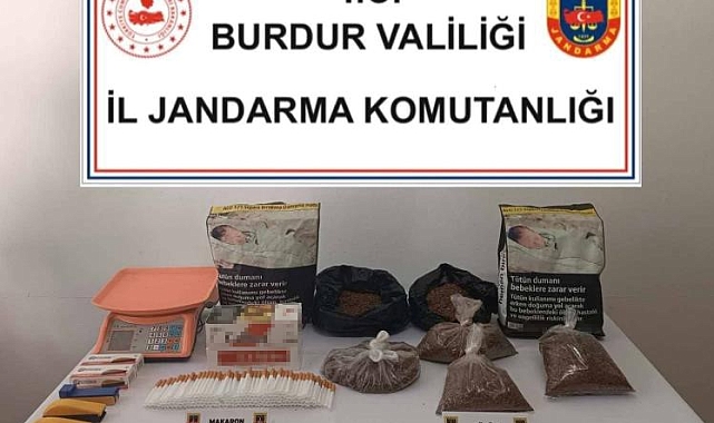 Burdur'da ağustos ayı kaçakçılık ve uyuşturucu operasyonunda 2 şüpheli tutuklandı
