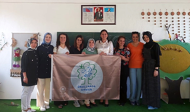 Burdur'da anaokuluna kahverengi bayrak