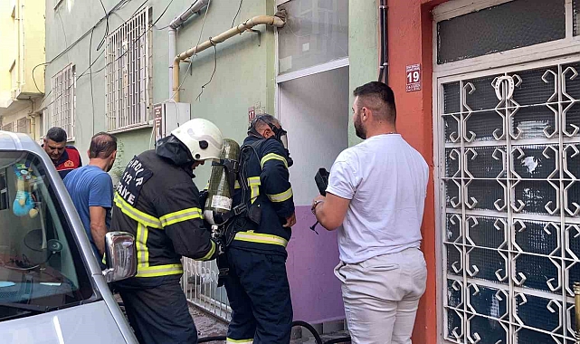 Burdur'da çamaşır makinesinden çıkan yangın söndürüldü
