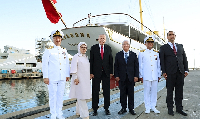 Cumhurbaşkanı Erdoğan yenilenen Savarona Yatını ziyaret etti