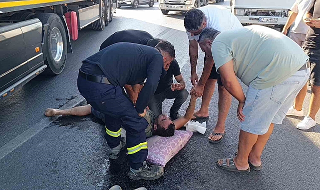 Vatandaşların 'ilk yardımı' sonrası kendine geldi