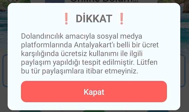 Dolandırıcıların yeni hedefi ulaşım kartları