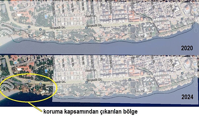 Falezlerin bir bölümü 'Kesin Korunacak Hassas Alan'dan çıkarıldı