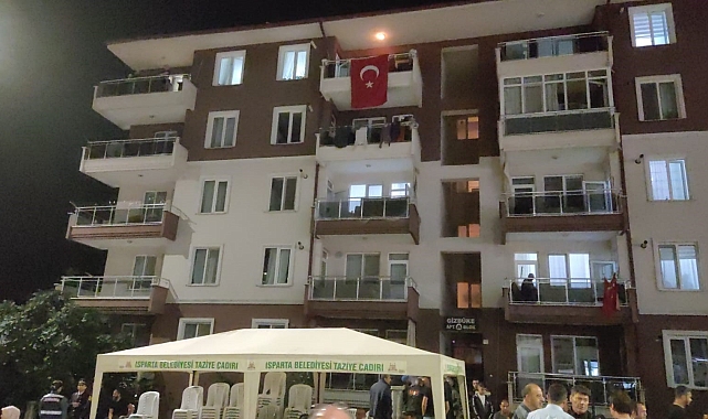 Isparta'ya şehit ateşi düştü