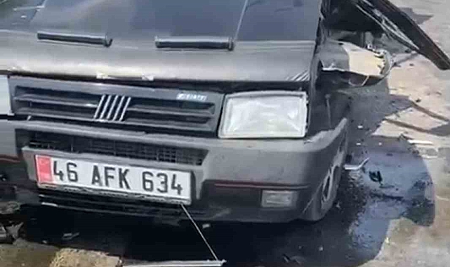 Kahramanmaraş&#039;ta trafik kazası güvenlik kamerasında