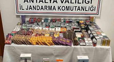 Manavgat'ta kaçak tütün ve sigara operasyonu