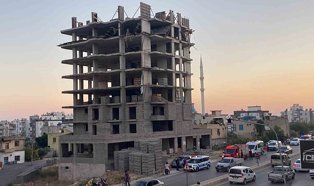 Mersin'de 8. kattan düşen vinç tamircisi hayatını kaybetti