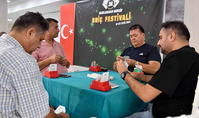 Mersin'de düzenlenen '38. Uluslararası Briç festivali' sona erdi