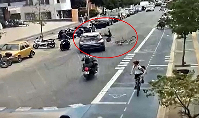 Otomobil, bisikletli çocuğa çarptı; kaza kemarada