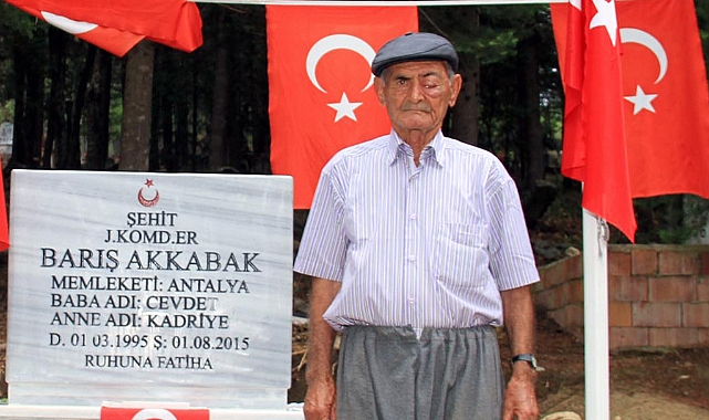 Şehidin dedesi yaşamını yitirdi
