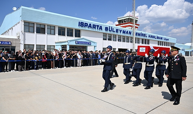 Şehit Büyükçaylı'nın cenazesi, memleketi Isparta'ya getirildi