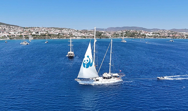 WWF'nın Blue Panda Yelkenlisi, Datça'dan ayrıldı