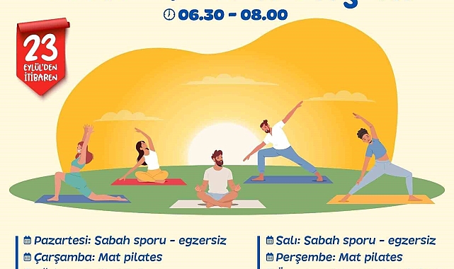 Yenişehir Belediyesinin sabah sporu ve mat plates etkinlikleri başlıyor