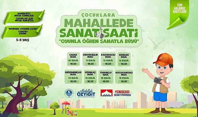 Yenişehir'de çocuklar için etkinlik düzenleniyor