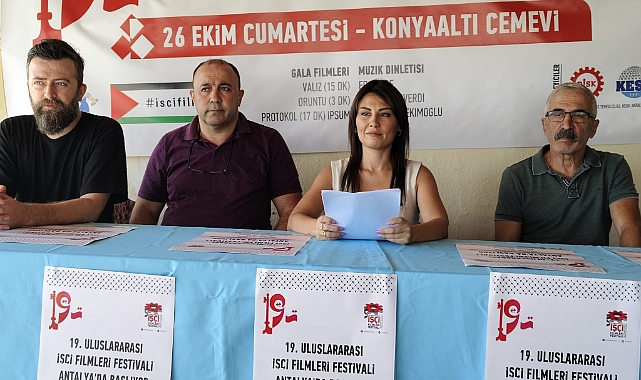 19. Geleneksel İşçi Filmleri Festivali Antalya'da Başlıyor