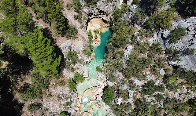 Antalya'da "Gümüşdamla Kanyonu" doğaseverlerin rotasında