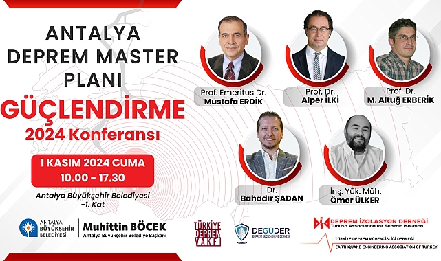 'Antalya Deprem Master Planı-Güçlendirme Konferansı' düzenlenecek