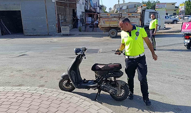 Devrilerek sürüklenen elektrikli bisikletin sürücüsü hastanelik oldu