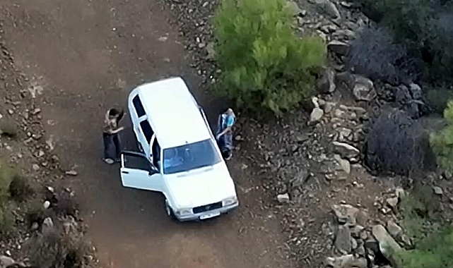 Dronla tespit edilen kaçak avcılara para cezası