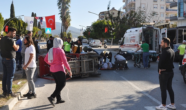 Gazipaşa'da kaza: 2 yaralı