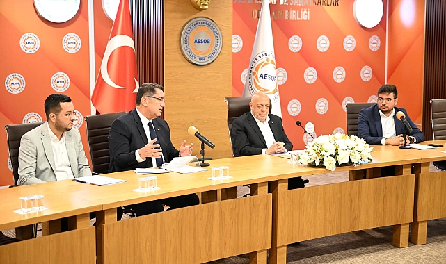 HAK-İŞ Konfederasyonu Genel Başkanı AESOB'da