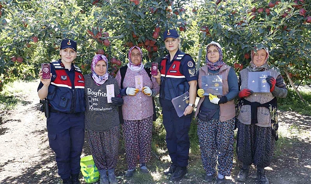 Jandarma ekipleri işçilere yönelik farkındalık eğitimi gerçekleştirdi