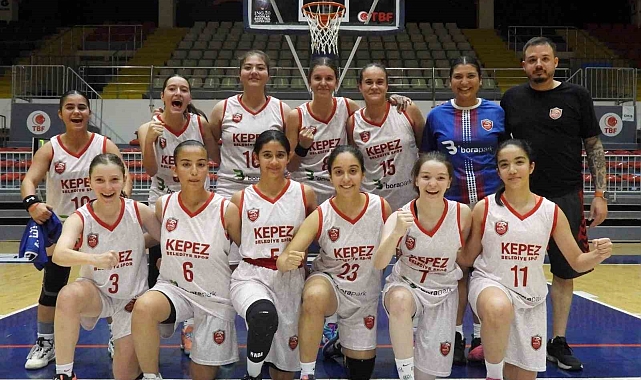 Kepez Belediyespor U16 Kadın Basketbol Takımı, 28 sayı farkla kazandı