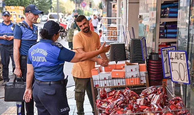 Mersin'de kaldırım işgallerine izin verilmiyor