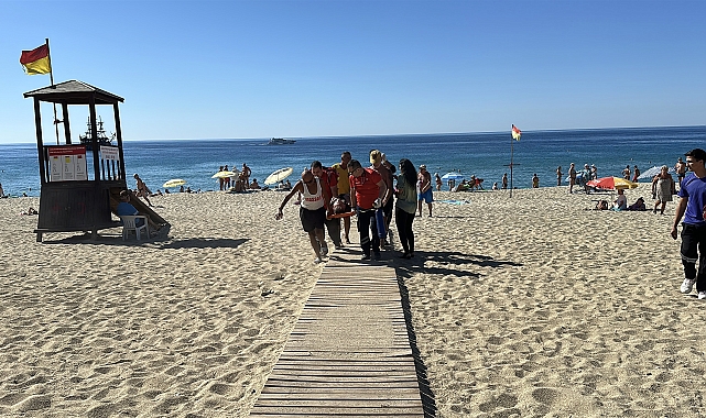 Polonyalı turist boğulma tehlikesi geçirdi
