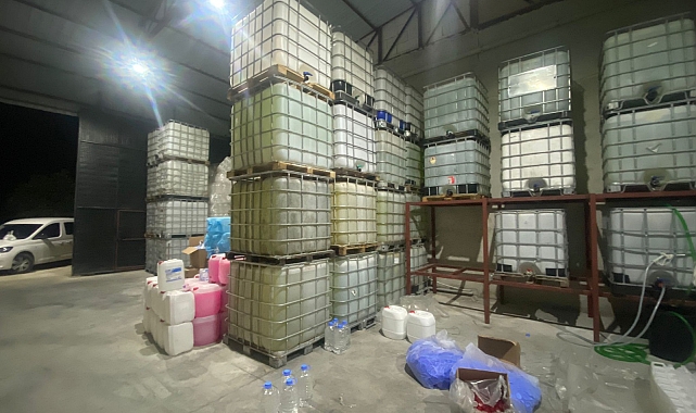 Sahte içki imalathanesine operasyon: 14 gözaltı
