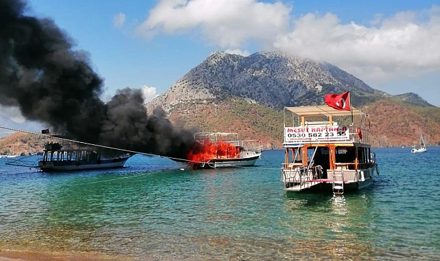 Tur teknesi yandı