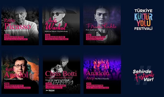 Türkiye Kültür Yolu Festivali, 2-8 Kasım’da Antalya’da Sanat ve Kültürü Buluşturacak