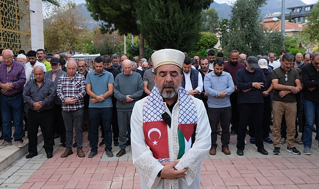 Alanya'da Filistinliler için gıyabi cenaze namazı