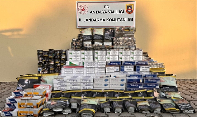 Antalya'da bir işletmede 860 kilo tütün ele geçirildi
