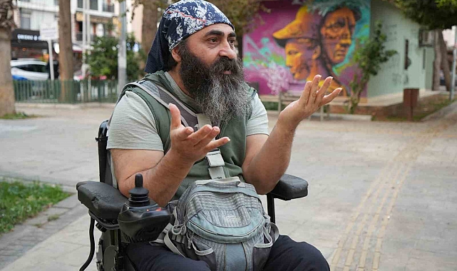 Bedensel engelli adamın 'rampa' çilesi