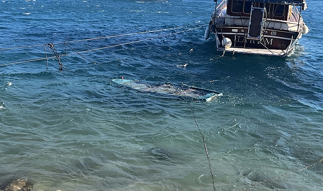 Bodrum'da fırtına; ağaçlar devrildi, balıkçı teknesi battı