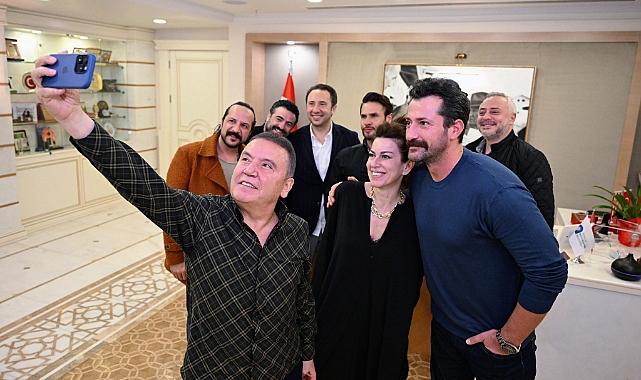 ‘’Harman Yeri’’ Dizisinin Ekibi, Başkan Böcek’i Ziyaret Etti