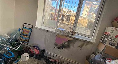 Isparta'da bir evde çıkan yangın hasara sebep oldu