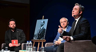 Kepez Forum'da Sinan Meydan ile Atatürk, kadın ve çocuk söyleşisi