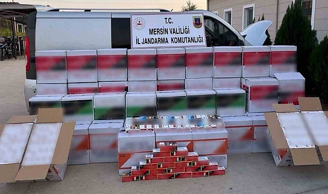 Mersin'de 620 bin adet makaron ele geçirildi