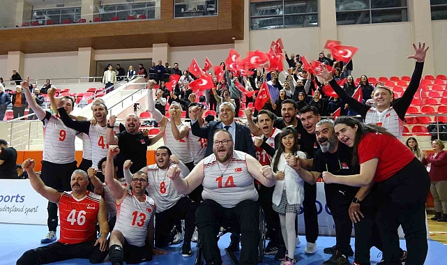 Milli takım Uzman Posta ParaVolley Avrupa Şampiyonası B Kategorisi'nde namağlup şampiyon