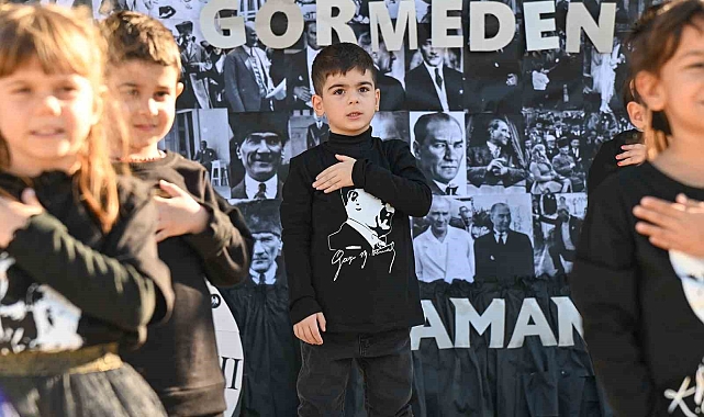Minik öğrencilerden Atatürk'e anlamlı anma programı