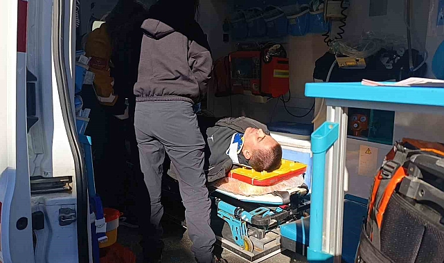 Motosiklet kazasında sürücü yaralandı