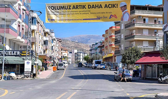 Mut'un yolları yenilendi