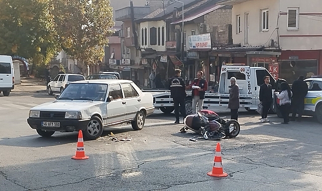 Ters yönden gelen otomobil motosiklete çarptı: 1 ölü